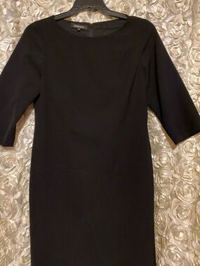 Lafayette 148 Classic Black Sheath Dress
